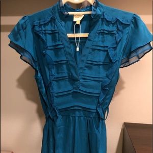 NWT Postella Silk Dress ( Turqoise Blue )